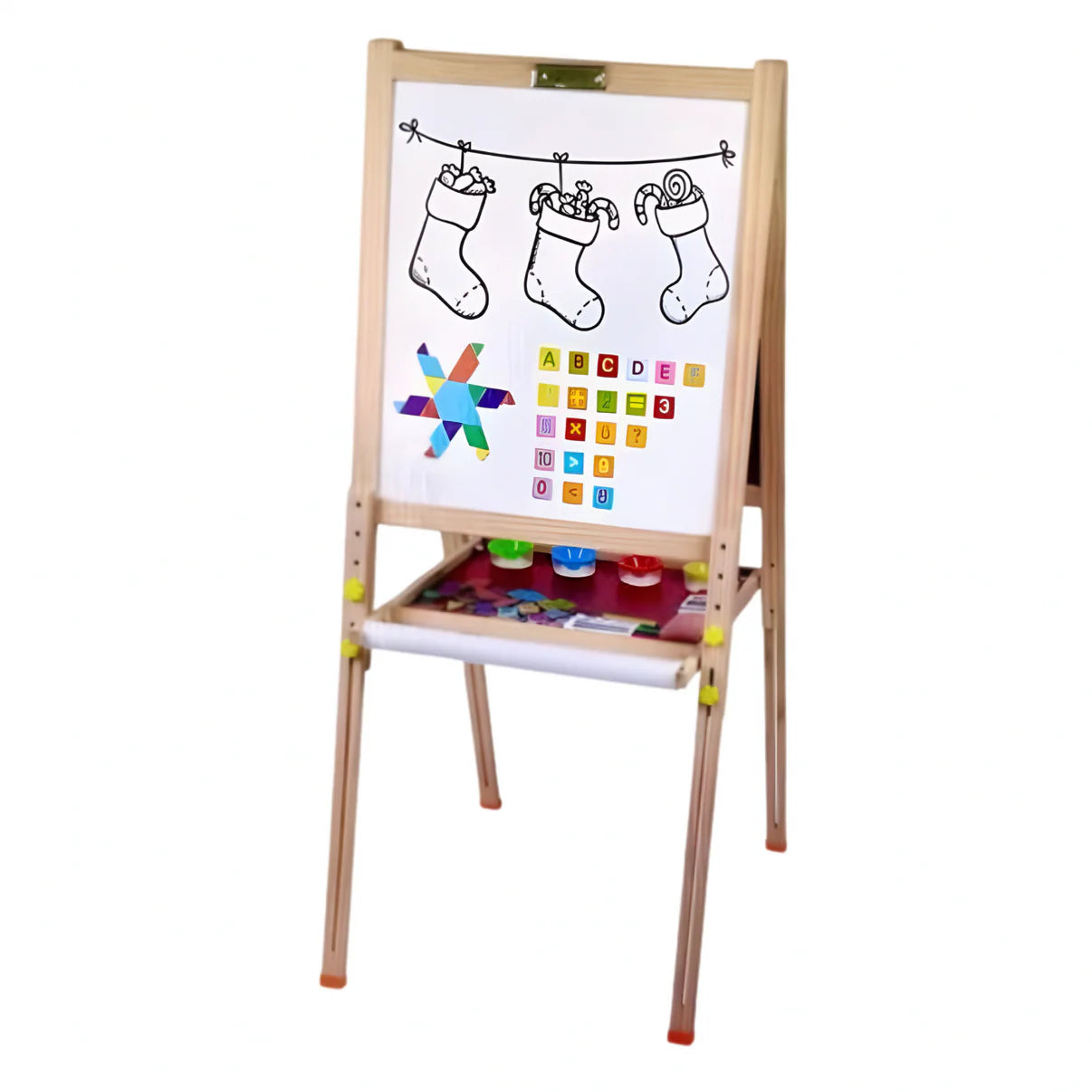 Centre d'Apprentissage Évolutif 2-en-1 : Tableau Magnétique Pédagogique & Écriture