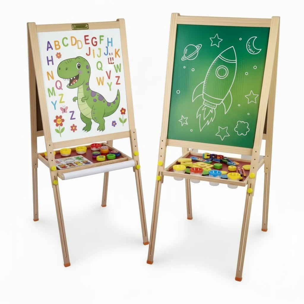 Centre d'Apprentissage Évolutif 2-en-1 : Tableau Magnétique Pédagogique & Écriture