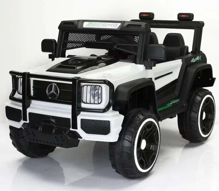 Voiture Électrique Mercedes AMG 12V pour Enfant – 4x4 Style G-Class – Rouge, Bleu ou Blanc