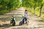 Moto Cross Électrique Enfant 24V – Style Tout-Terrain - Bleu