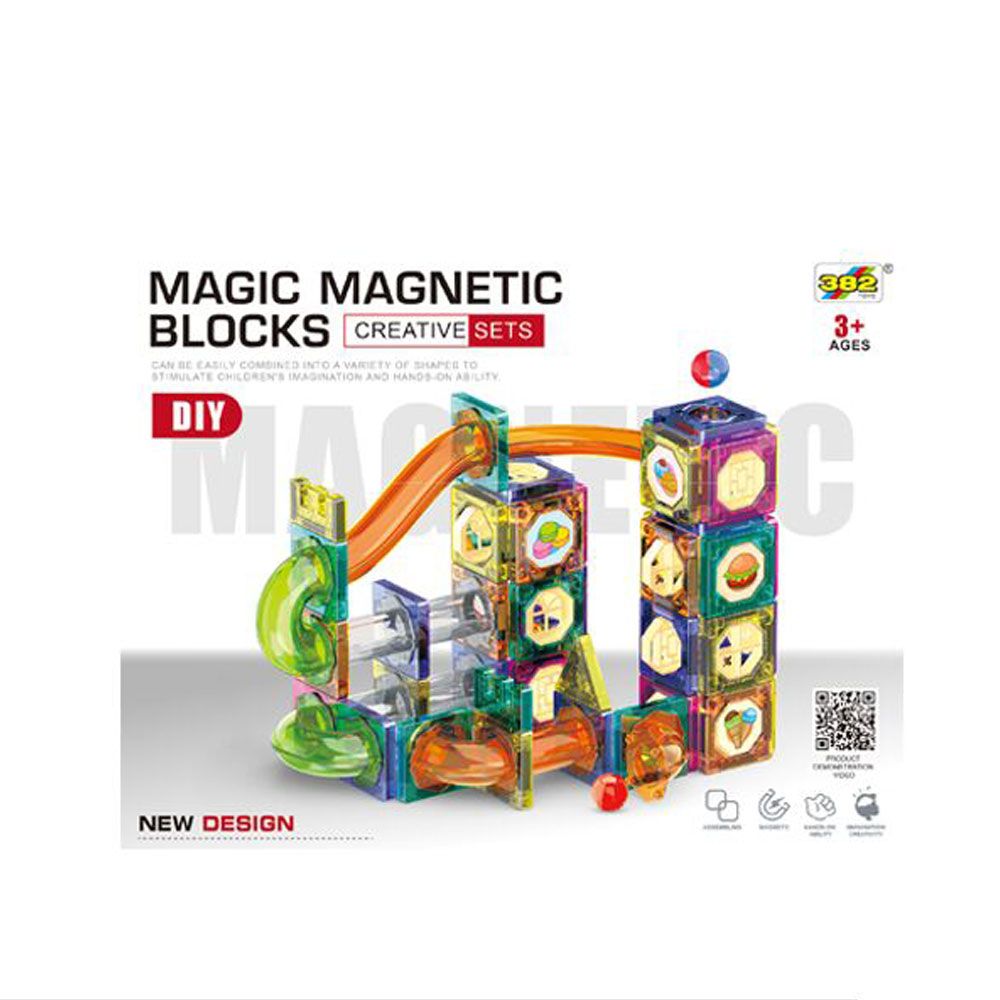 BLOCS MAGNÉTIQUES : Jeu de Construction Magnétique (94 pièces)
