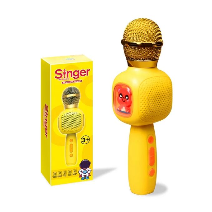 Microphone Sans Fil Enfant – Bluetooth, Carte TF & LED (23 cm)