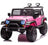Voiture Électrique Tout-Terrain UTV pour Enfants 12V - Rose