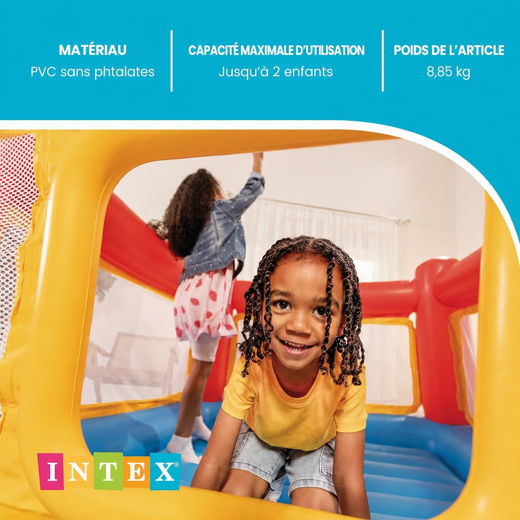 Château Gonflable Intex Jump-O-Lene – Aire de Rebond Enfant 3-6 Ans