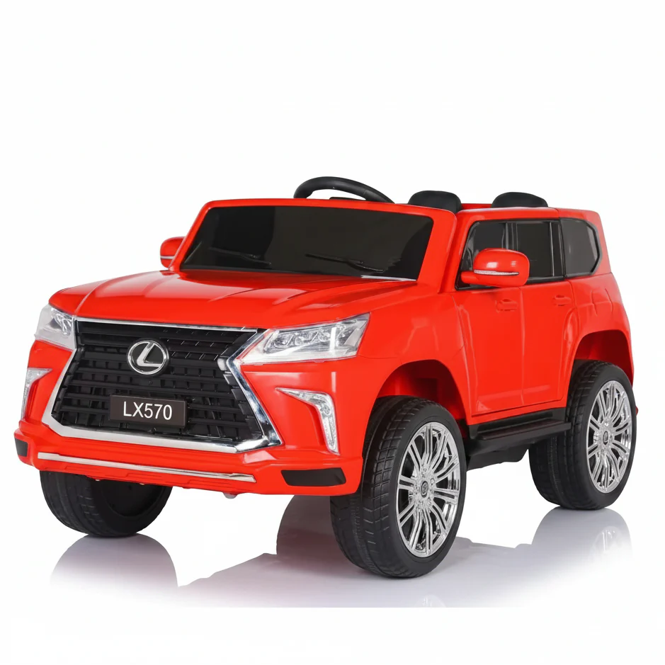 Voiture Électrique Lexus LX570 pour Enfant – 12V, 2 Places, 4x4, Télécommande - Rouge