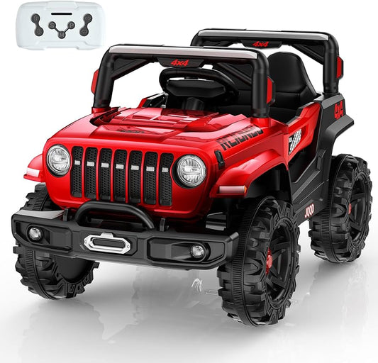 Jeep Électrique Enfant 4 Roues 12 V – Rouge