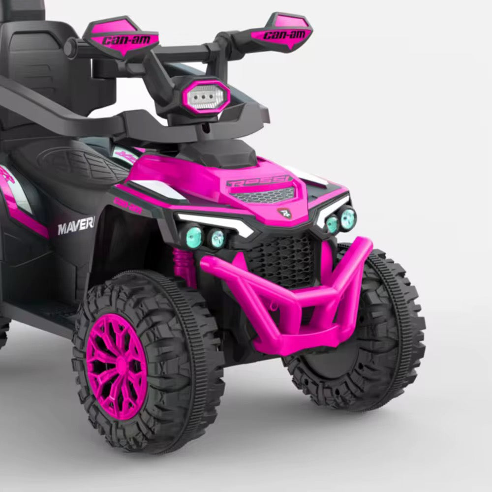 Voiture Porteur Électrique 4 Roues avec Poignée Parentale – Bébé 1 à 4 Ans – EVA – Magijouets