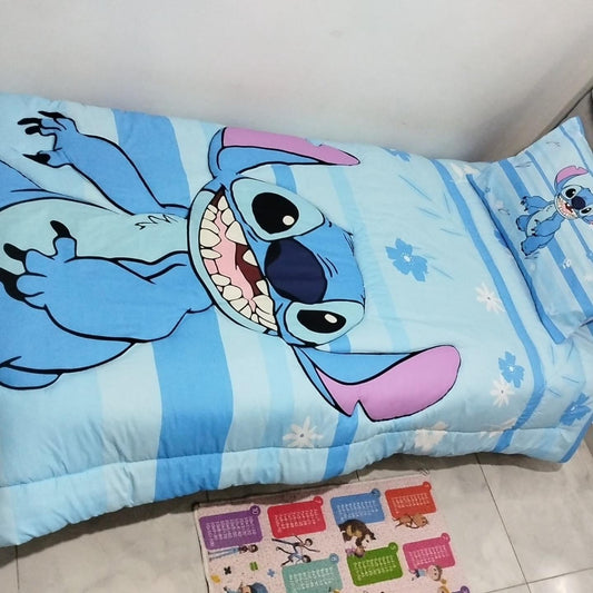 couette deux pièces pour Enfants Stitch - Bleu