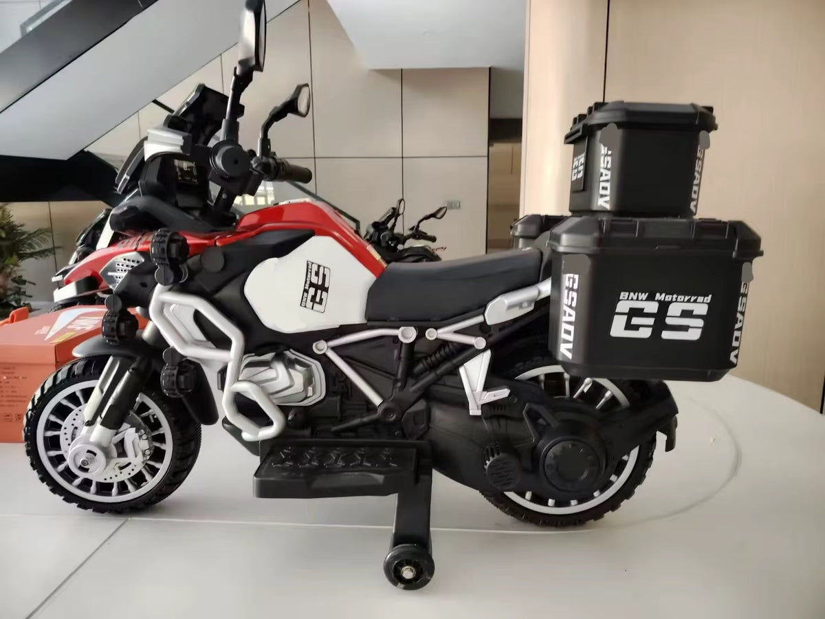Moto Électrique Enfant 12V Double Moteur – Style R1250 GS Adventure - Rouge