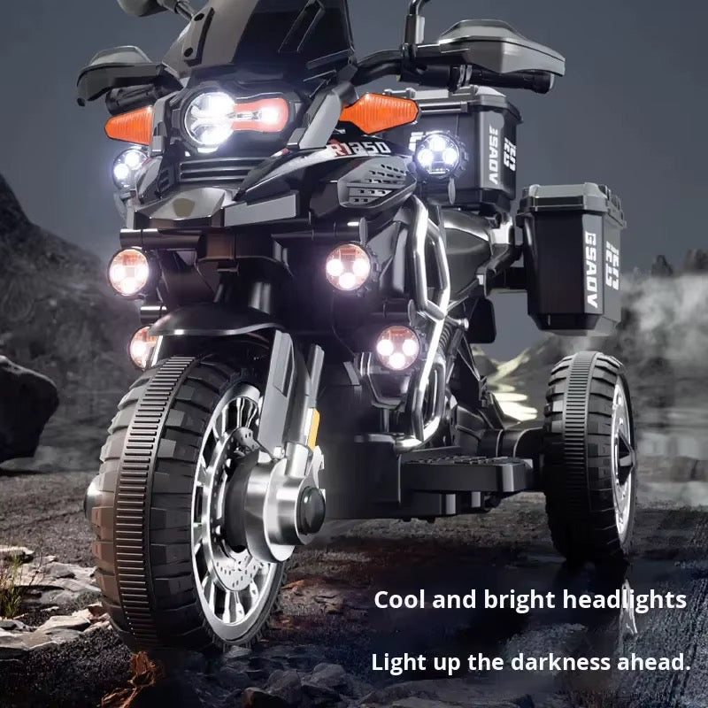 Moto Électrique Enfant 12V Double Moteur – Style R1250 GS Adventure - Bleu