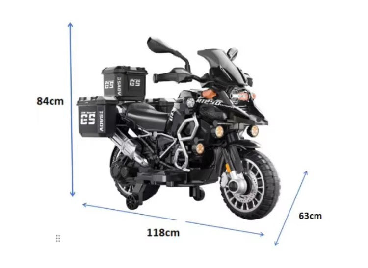Moto Électrique Enfant 12V Double Moteur – Style R1250 GS Adventure - Bleu