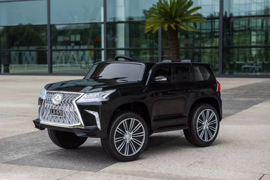 Voiture Électrique Lexus LX570 pour Enfant – 12V, 2 Places, 4x4, Télécommande - Noire