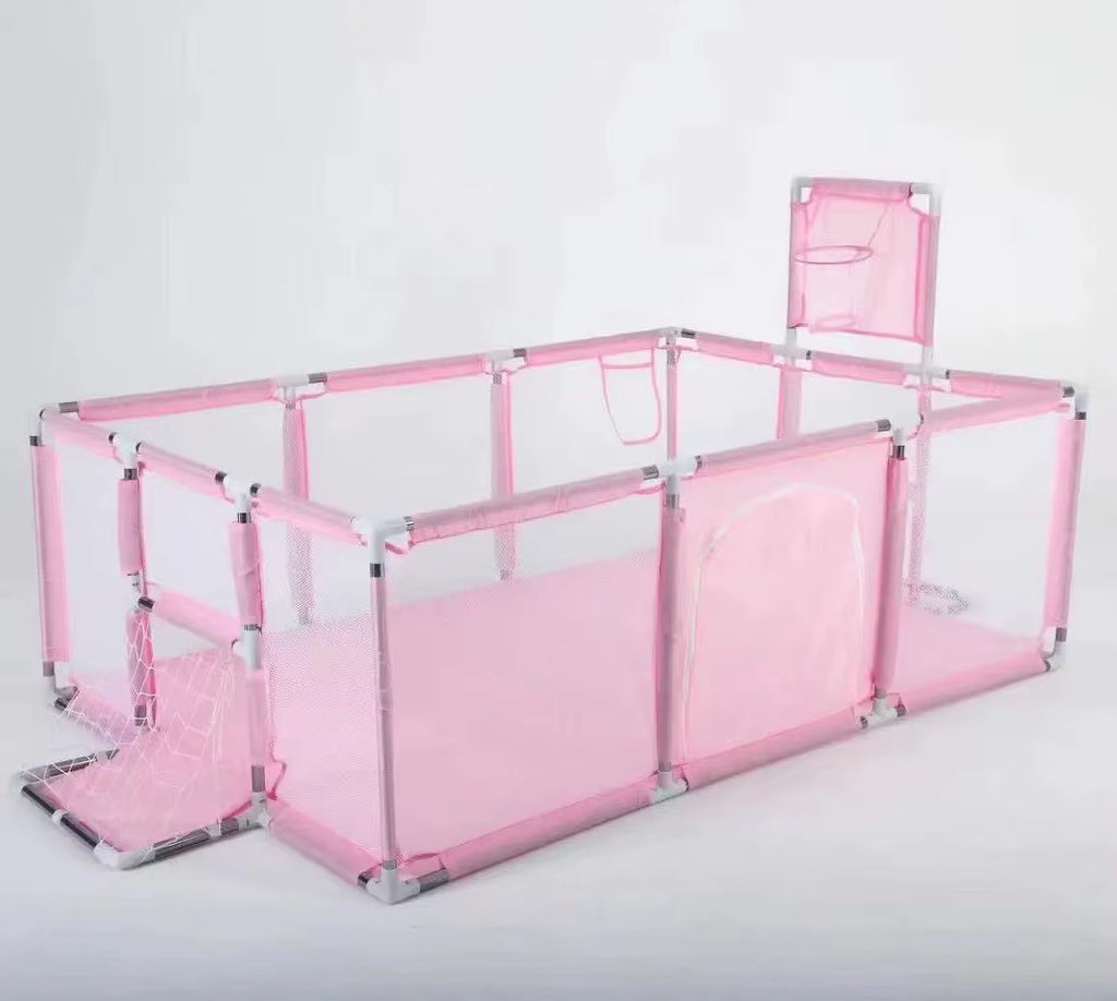 Parc de Jeu Bébé Spacieux et Sécurisé 182×122×64 cm + 20 Balles