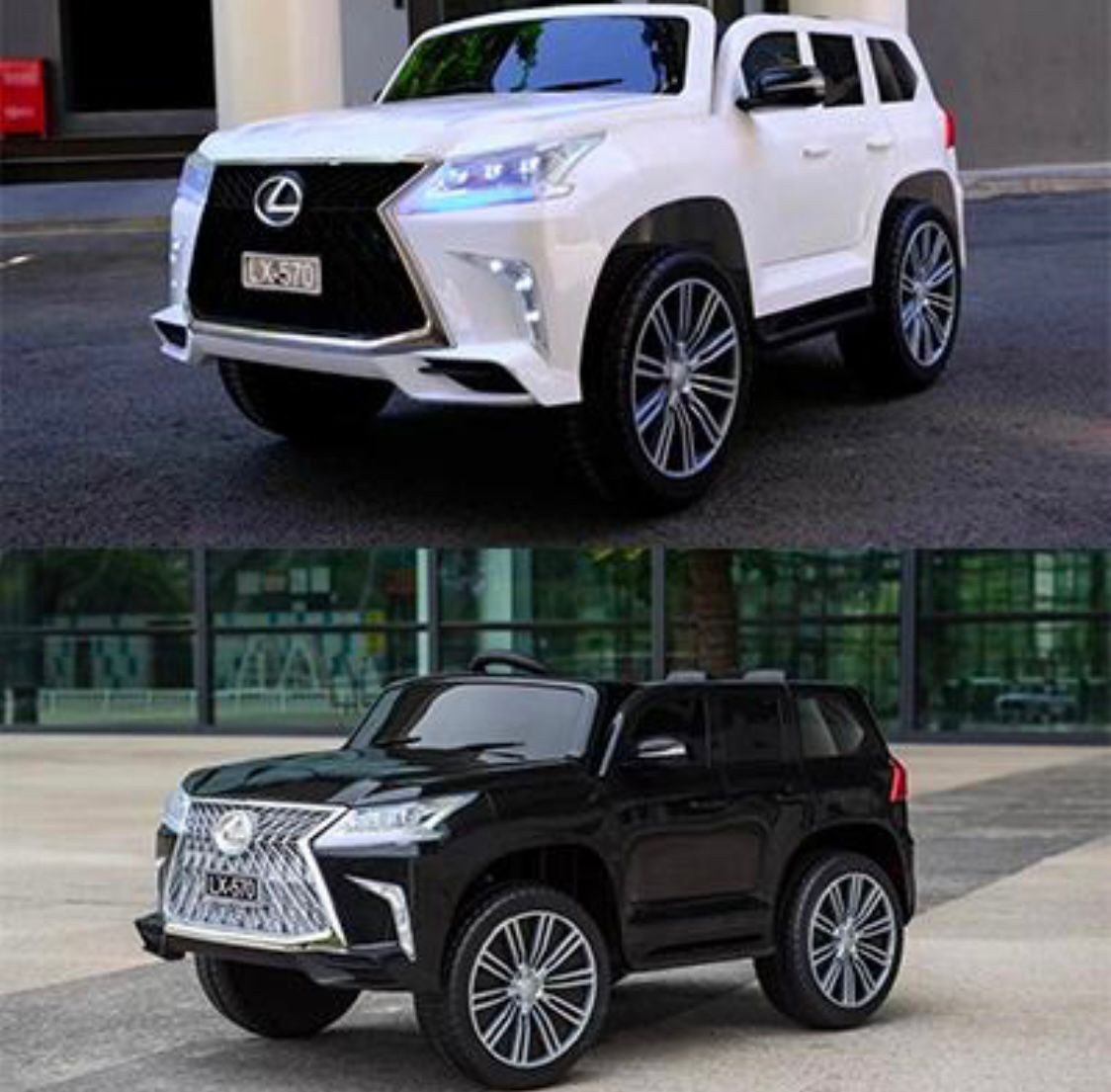 Voiture Électrique Lexus LX570 pour Enfant – 12V, 2 Places, 4x4, Télécommande - Noire