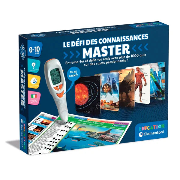 JEU QUIZ DES CONNAISSANCES MASTER AVEC STYLO INTERACTIF – CLEMENTONI