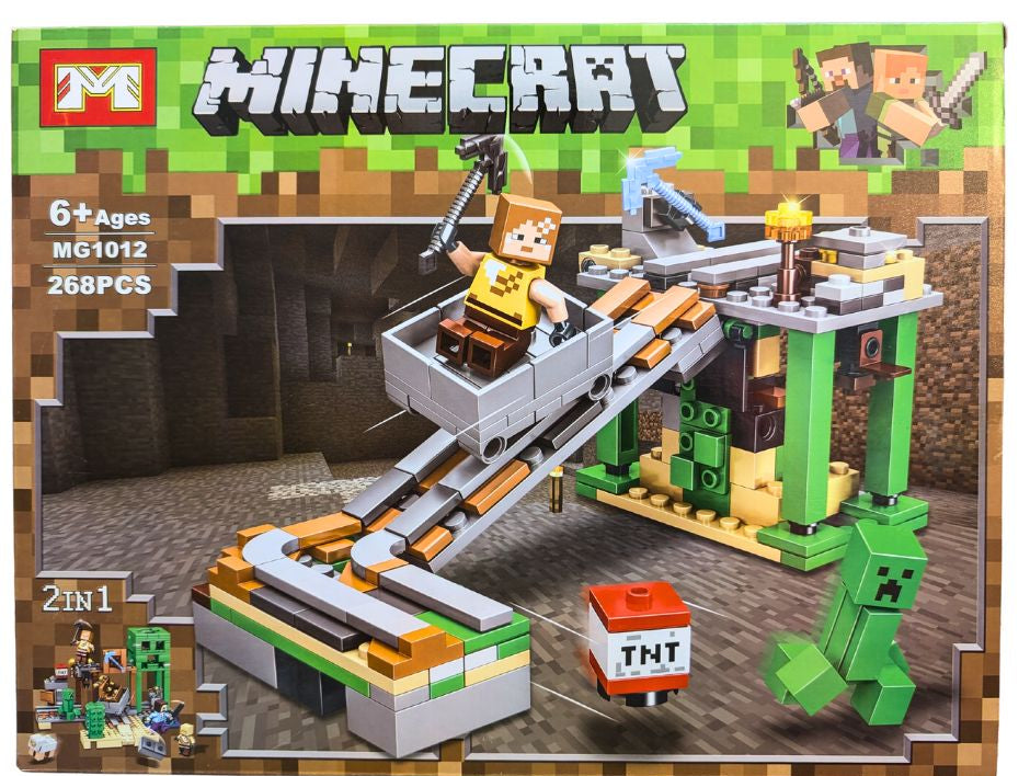 Minecraft MG1012 2-in-1 Adventure Building Block Set, which contains 268 pieces