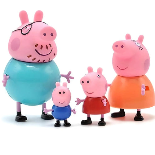 Coffret exclusif de 6 figurines Peppa Pig Family intitulé « HappFamily »