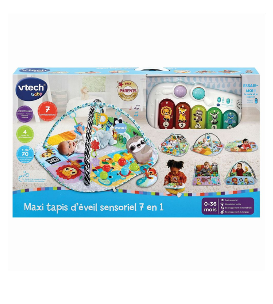 MAXI TAPIS D’ÉVEIL SENSORIEL 7 EN 1 – VTECH