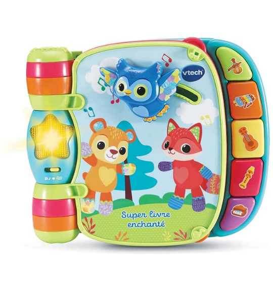 LIVRE INTERACTIF BLEU – SUPER LIVRE ENCHANTÉ DES BABY LOULOUS – VTECH