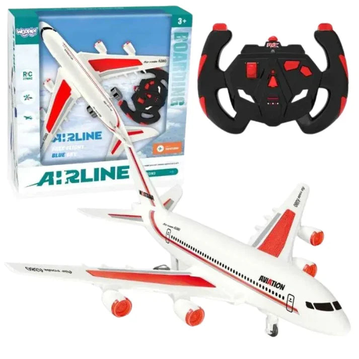 Le modèle JFC GC169-032 est un avion télécommandé de 27 MHz inspiré d'un avion de ligne A380.