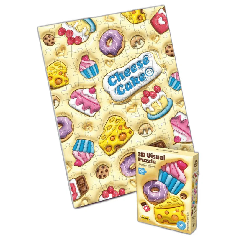 Le puzzle visuel 3D Playfulmario a pour thème les desserts.