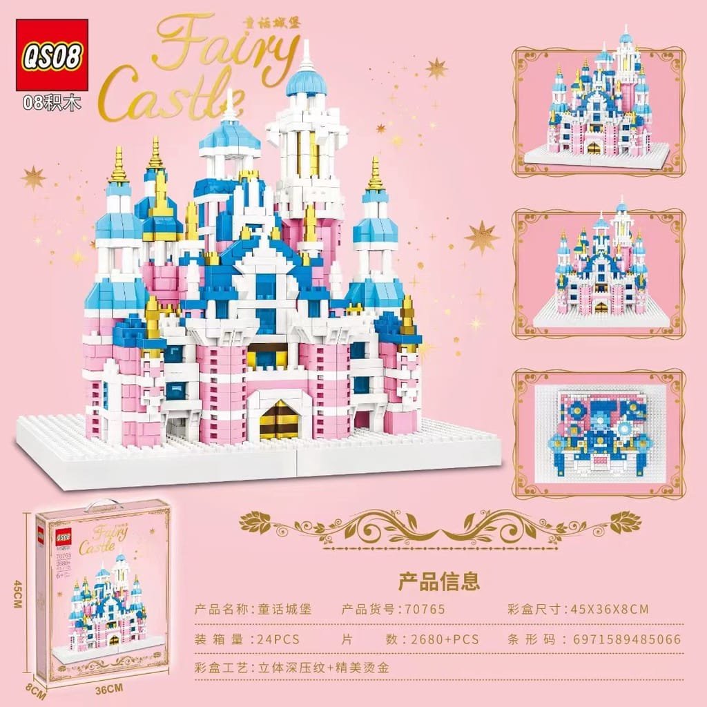 Château Féérique FAIRY CASTLE DISNEY – Set de Construction 2680+ Pièces