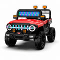 Voiture Électrique Enfant Style Jeep 4x4 avec Lumières LED – Rouge