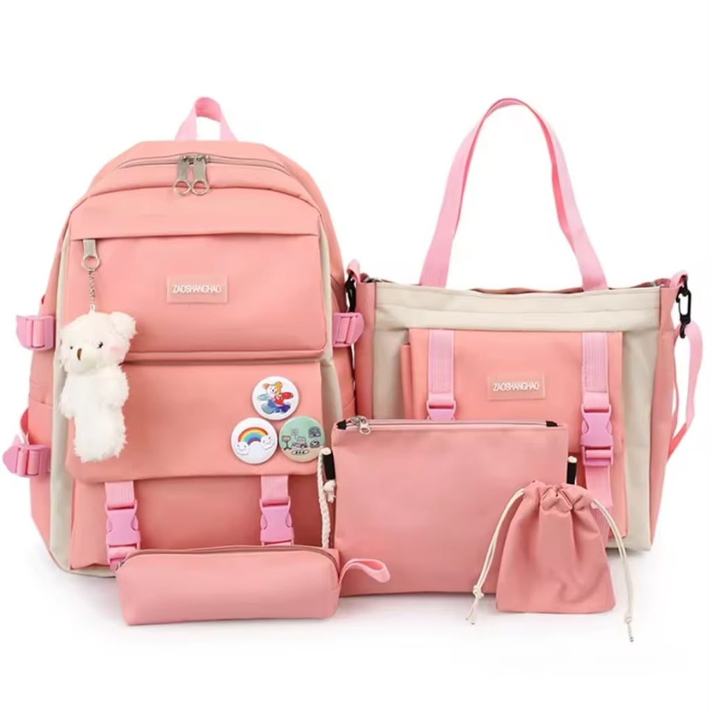 Ensemble Sac à Langer Multifonction 5 Pièces – Sac à Dos, Cabas et Accessoires