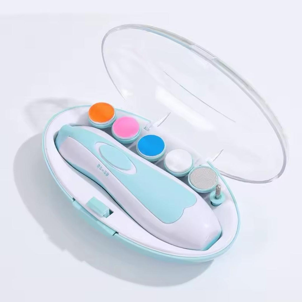 Lime à Ongles Électrique pour Bébé avec 6 Embouts – Kit Manucure Doux et Sécurisé