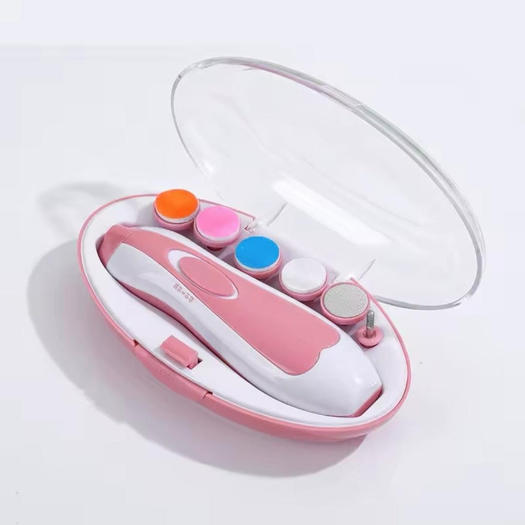 Lime à Ongles Électrique pour Bébé avec 6 Embouts – Kit Manucure Doux et Sécurisé