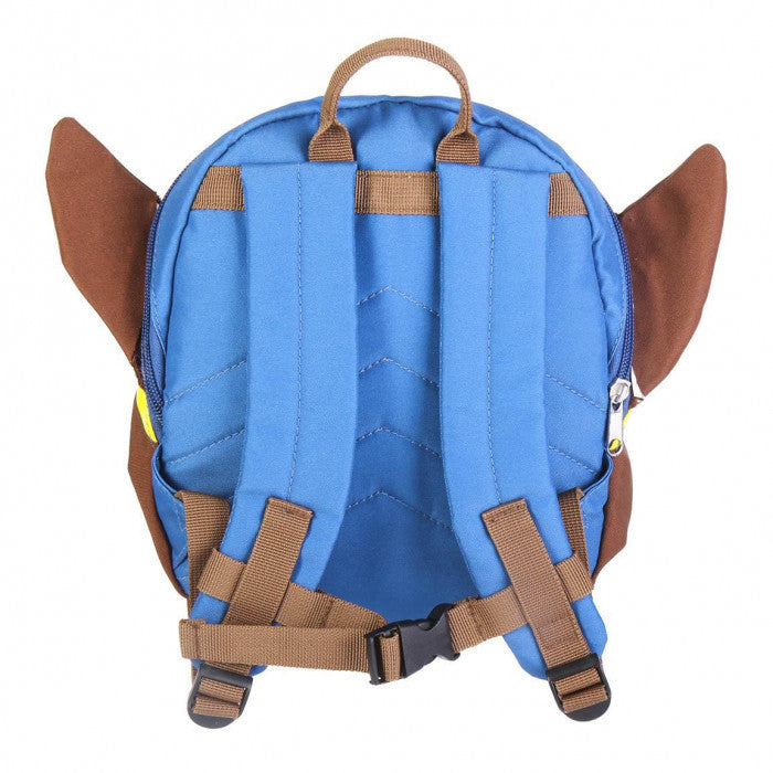 Sac à Dos Enfant Chien Policier 3D – Bleu & Marron – 25 × 20 × 9 cm