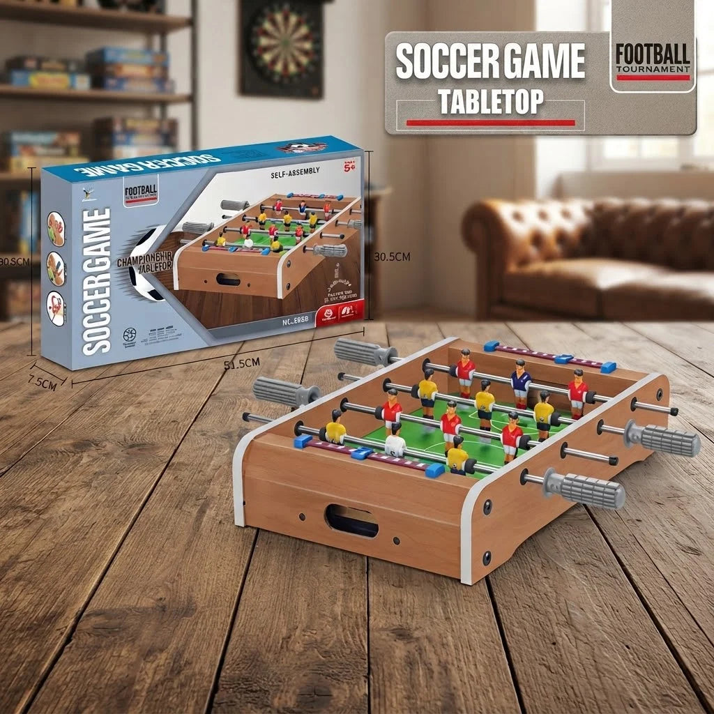 Babyfoot de Table 70 cm – Table de Football à Monter avec 2 Balles dès 5 Ans