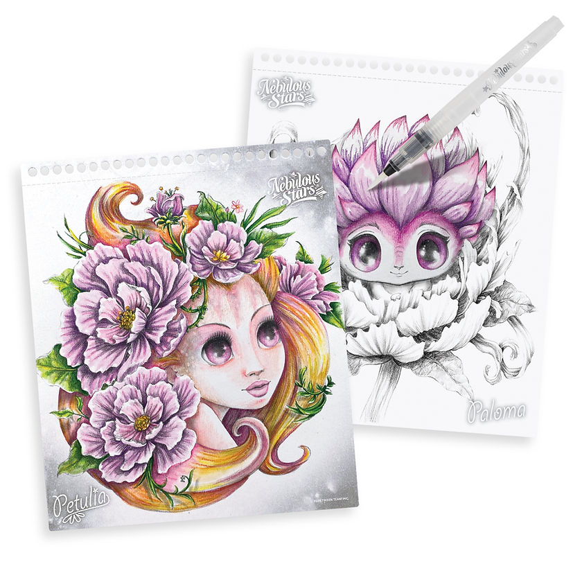 Livre à colorier à l'aquarelle