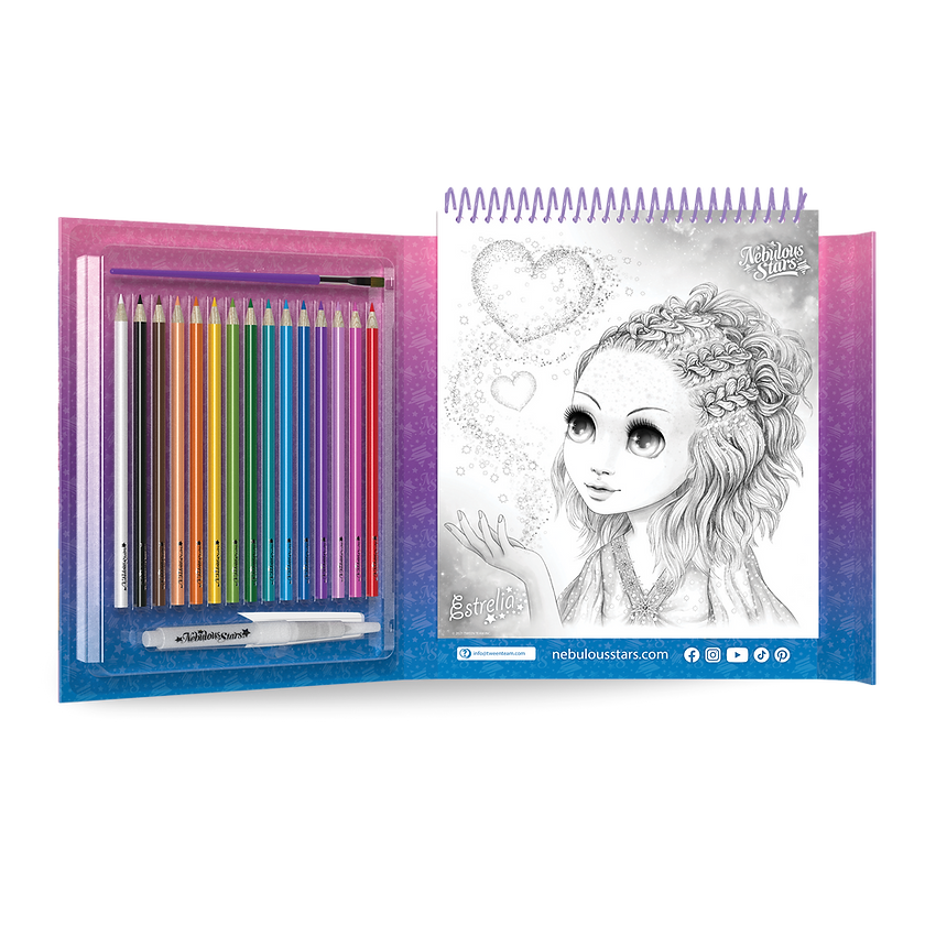 Livre à colorier à l'aquarelle