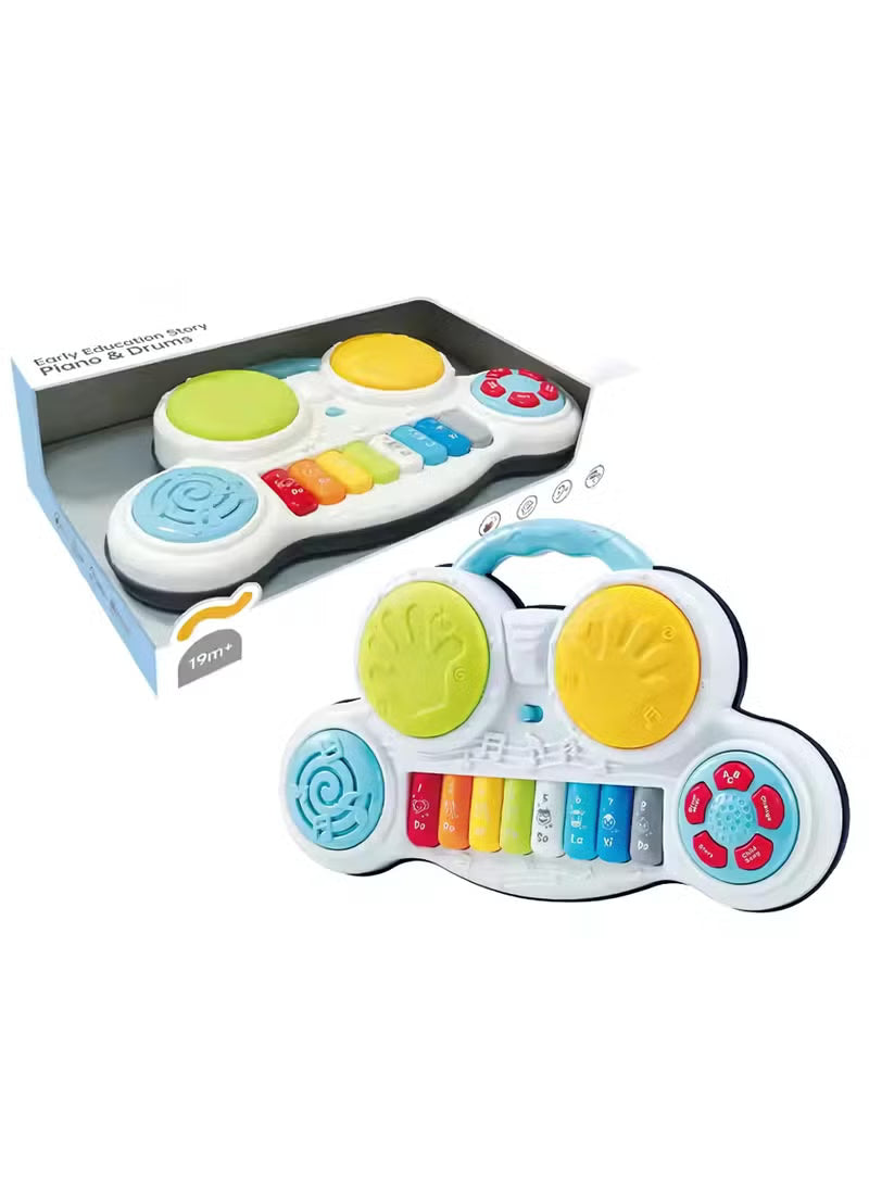 Youleen Early Education Story Piano & Drums musical toy