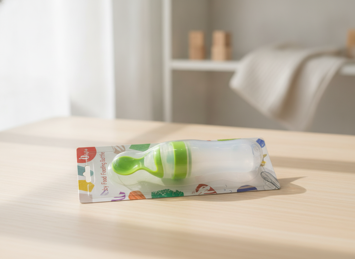 Biberon Cuillère Distributeur Aliment Bébé Silicone 0M+