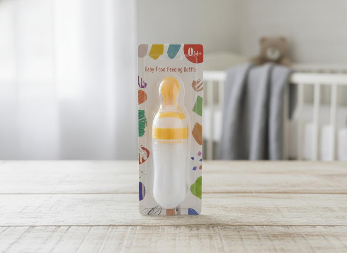 Biberon Cuillère Distributeur Aliment Bébé Silicone 0M+