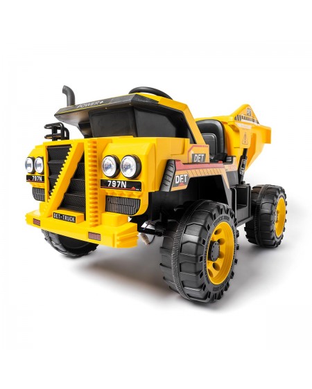 Le Camion Conteneur Électrique 12V pour enfants - JAUNE