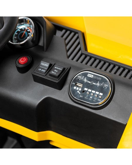 Le Camion Conteneur Électrique 12V pour enfants - JAUNE