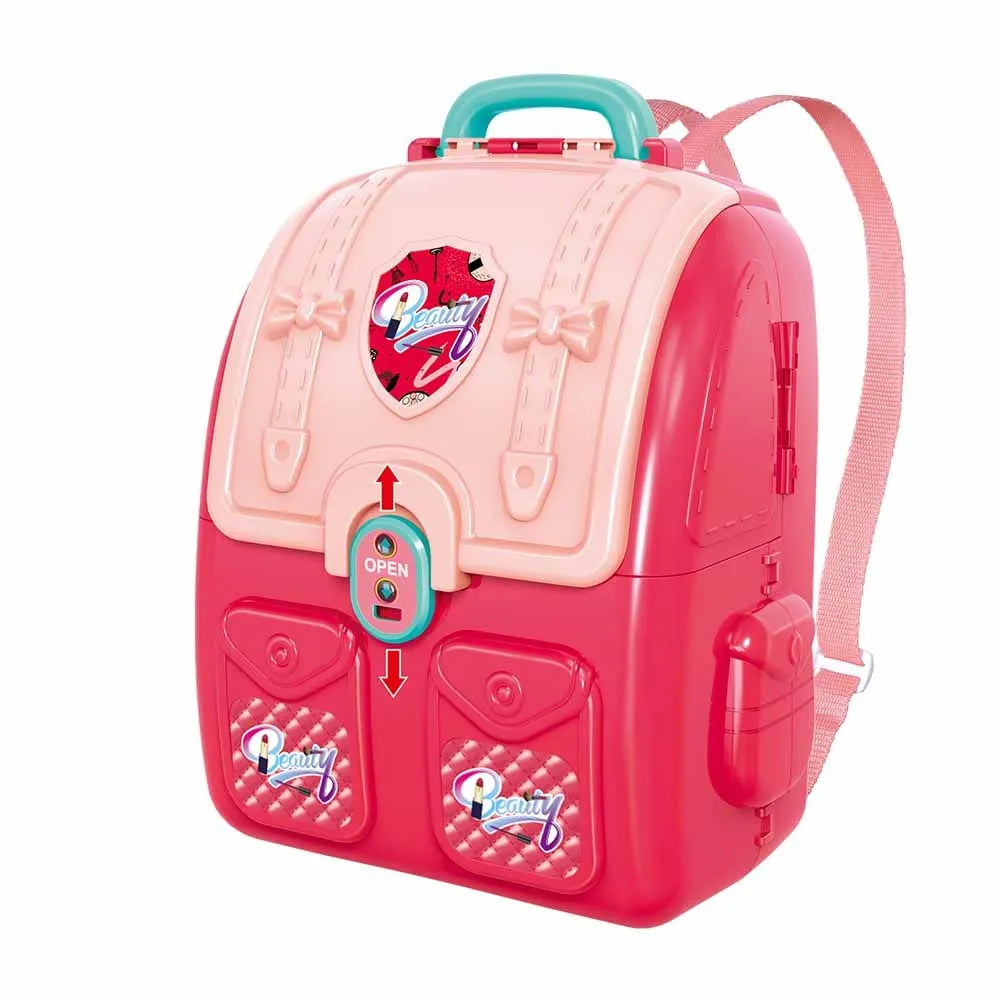 Sac à dos rose Beauté, ensemble de jouets 2 en 1