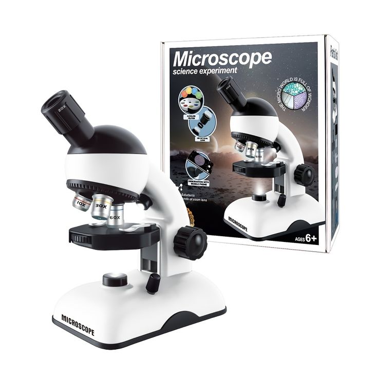 Microscope Enfant – 200× / 600× / 1200× | Kit d’Exploration Scientifique