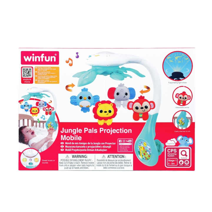 Mobile de Projection Jungle Pals - Winfun