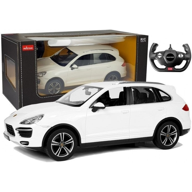 Rastar Porsche Cayenne Turbo 1:14 – Voiture Télécommandée Officielle, LED, 2.4G
