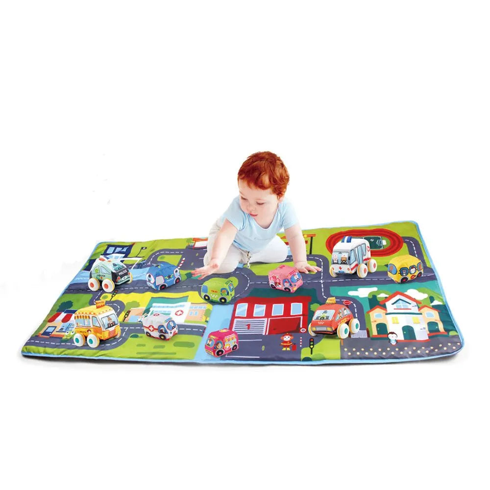 Huanger brand Cloth Vehicles Game Carpet Set