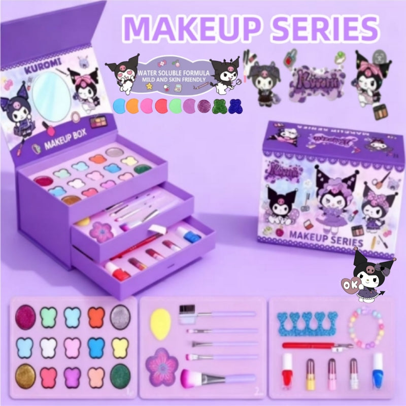 Coffret « Série Maquillage » sur le thème de Kuromi de Sanrio
