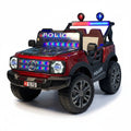 Voiture Électrique Mercedes Police 12V – 4x4 Off-Road- Rouge