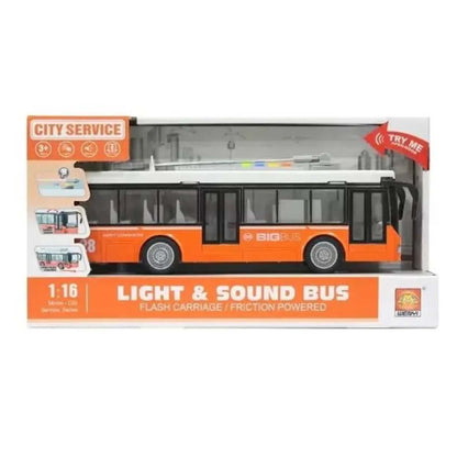 Bus à Friction avec Lumières & Sons