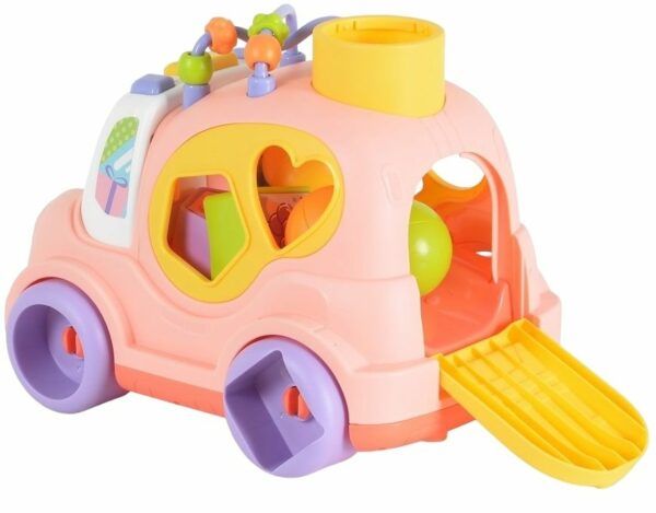 Huanger Musical Sorting Truck in pink