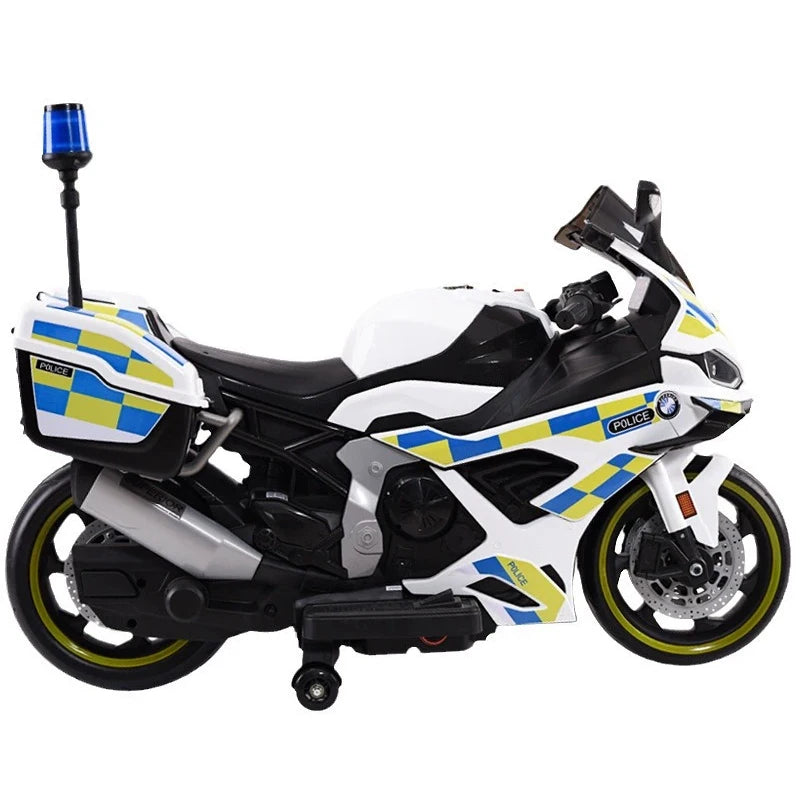 Moto Électrique Enfant 12V – Style S1000RR Police Racing
