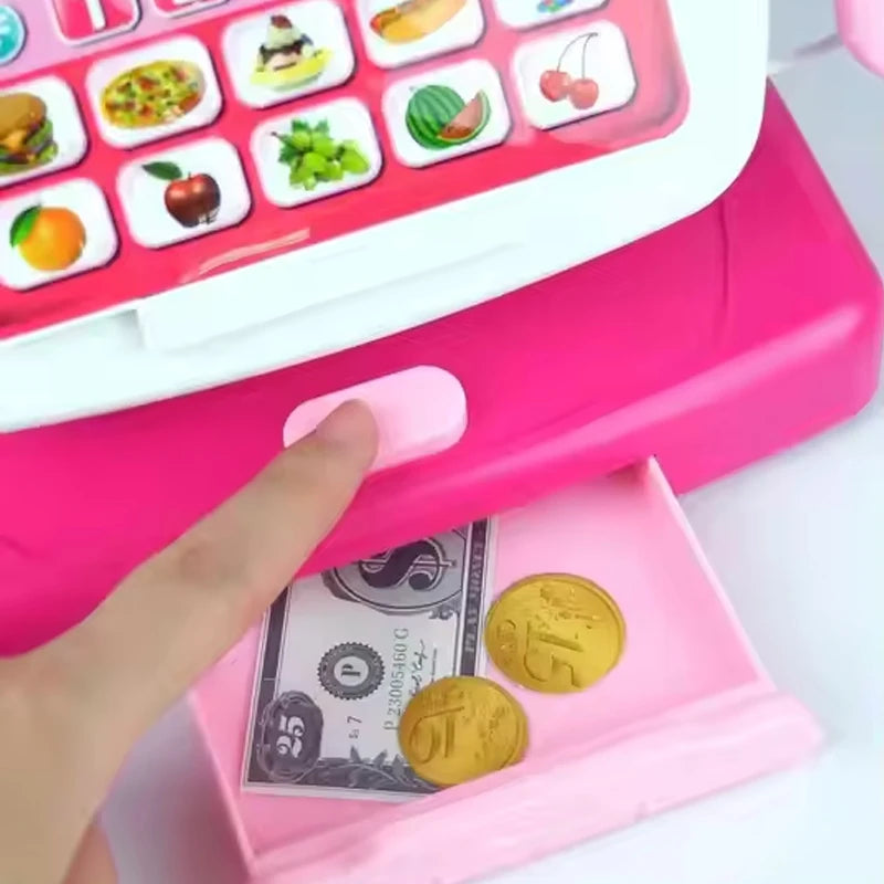 Caisse Enregistreuse Enfant Rouge avec Accessoires – Jeu de Marchande